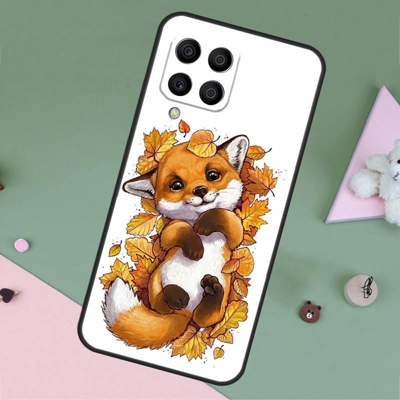 Autumn Leaves Fall Fox For Samsung Galaxy M11 M21 M31 M12 M13 M14 M15 M35 M34 M54 M33 M53 M32 M52 M06 M16 M55 Case