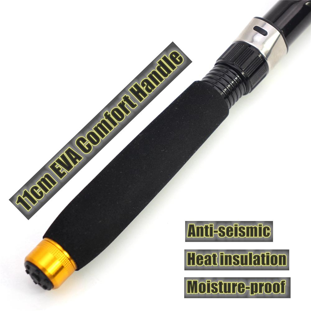 Новая портативная выдвижная удочка для путешествий с приманкой, максимальная тяговая сила 1,8–3,6 м, 3,5 кг, универсальная удочка из углеродного волокна для пресной и соленой воды