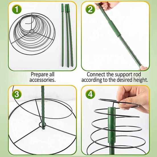 Стойка для поддержки растений Прочная металлическая решетка для зеленой фасоли Растягивающаяся прочная опора для растений для вьющихся лоз