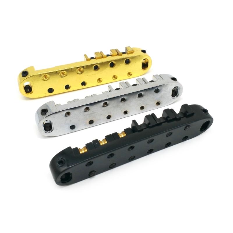 Guitar Roller Bridge with Studs,Allen Wrench Replacement Electric Guitar Parts Accessories for LP Style 6-String Guitar