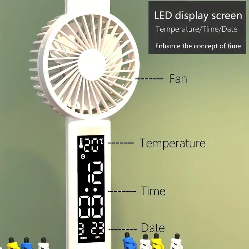 Rechargeable LED Clock Dimmable Desk Lamp Rotating Foldable Desktop Reading Night Light Eye Protection New USB