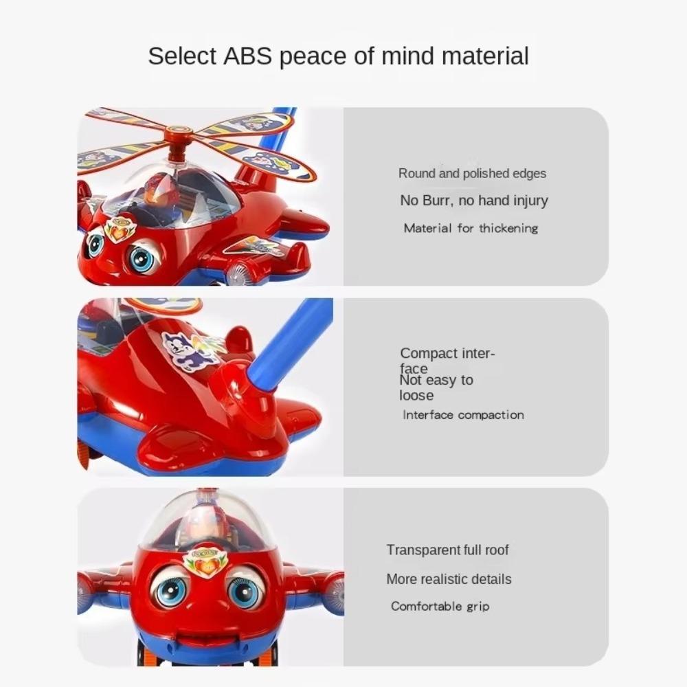 Interactive Children's Hand Push Airplane Baby Toddler Stroller Toy  for Kids Boys and Girls