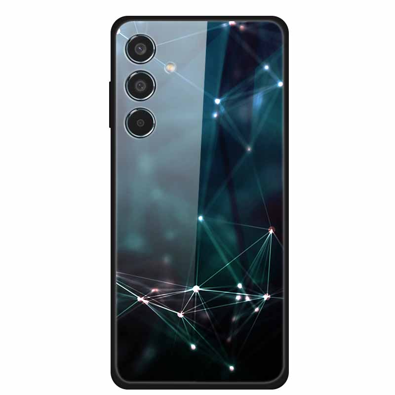 Tempered Glass Case For Samsung S25 Plus Case S 25 Plus Hard Back Cover For Samsung Galaxy A16 M55 A55 Phone Case Soft Bumper