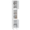 Bathroom Cabinet White 30 x 30 x 190 cm Engineered Wood
