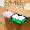 1 Set Storage Strong Load-bearing Convenient Punch-free Under-desk Drawer Organizer Under Desk Drawer