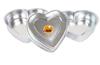 Trifri Алюминиевая форма для торта в форме сердца для выпечки на день рождения, свадьбу, желейные торты, можно мыть в посудомоечной машине, набор из 3 штук