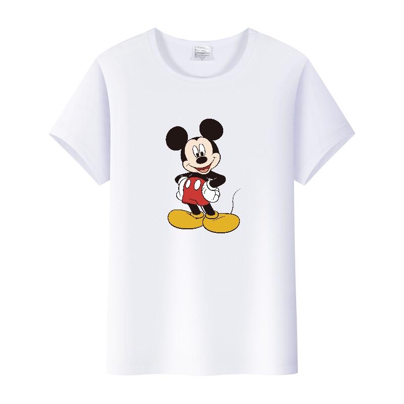 Vintage Disney Cartoon Men Tshirt Tops Summer Blouses Women Short Sleeve T-shirt Gothic Tee Ladies Mickey Mouse Graphic Clothes