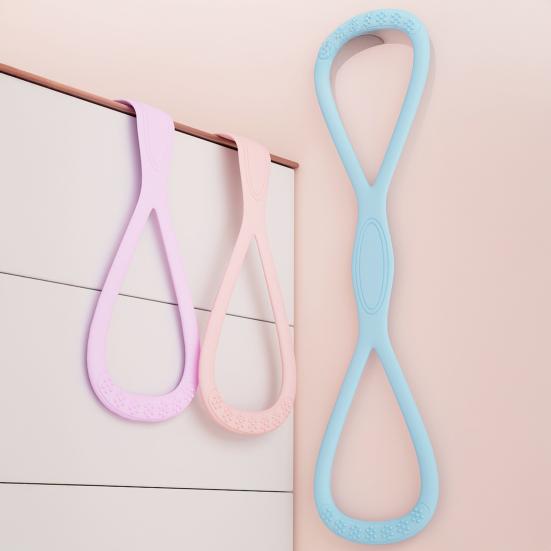 Фитнес-резинка в форме восьмерки, противоскользящий силикон, 35 фунтов, для мужчин и женщин, эспандер для груди, эластичный ремень, растяжка для плеч, йога, трос для натяжения