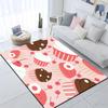 Cute Cartoon Print Carpet Yoga Living Room Doormat  Living Room Area Rug Games Area Washroom Floor Mat Children's Crawling Mat