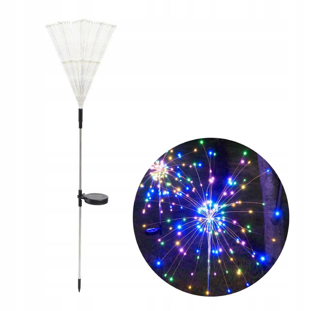 Solar Garden Lamp Colorful Fireworks Up To 200 Leds Christmas Party