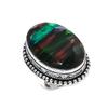 Dichroic Glass Handmade 925 Sterling Silver Jewelry Ring Size 7 U9r30