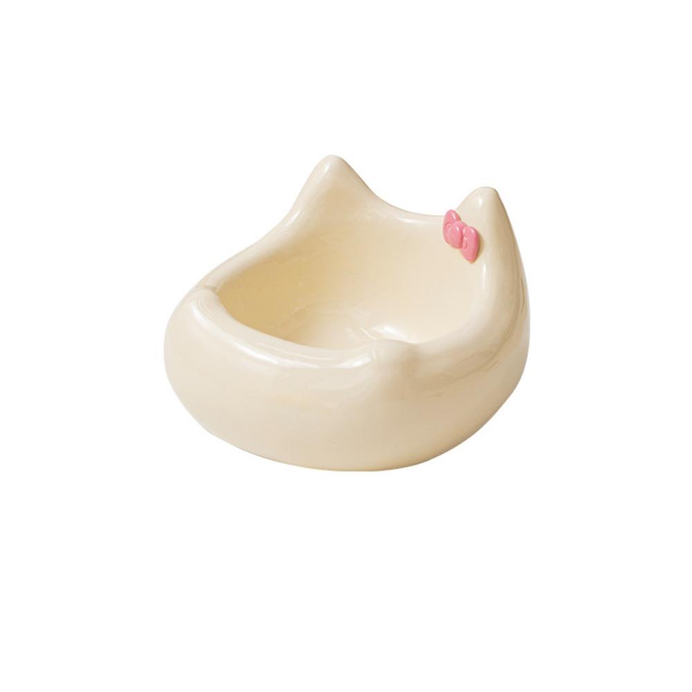 Керамическая миска для кошки Милая миска для питья питомца Кормушка Диспенсер для еды Миска для кормления собаки Защита шеи