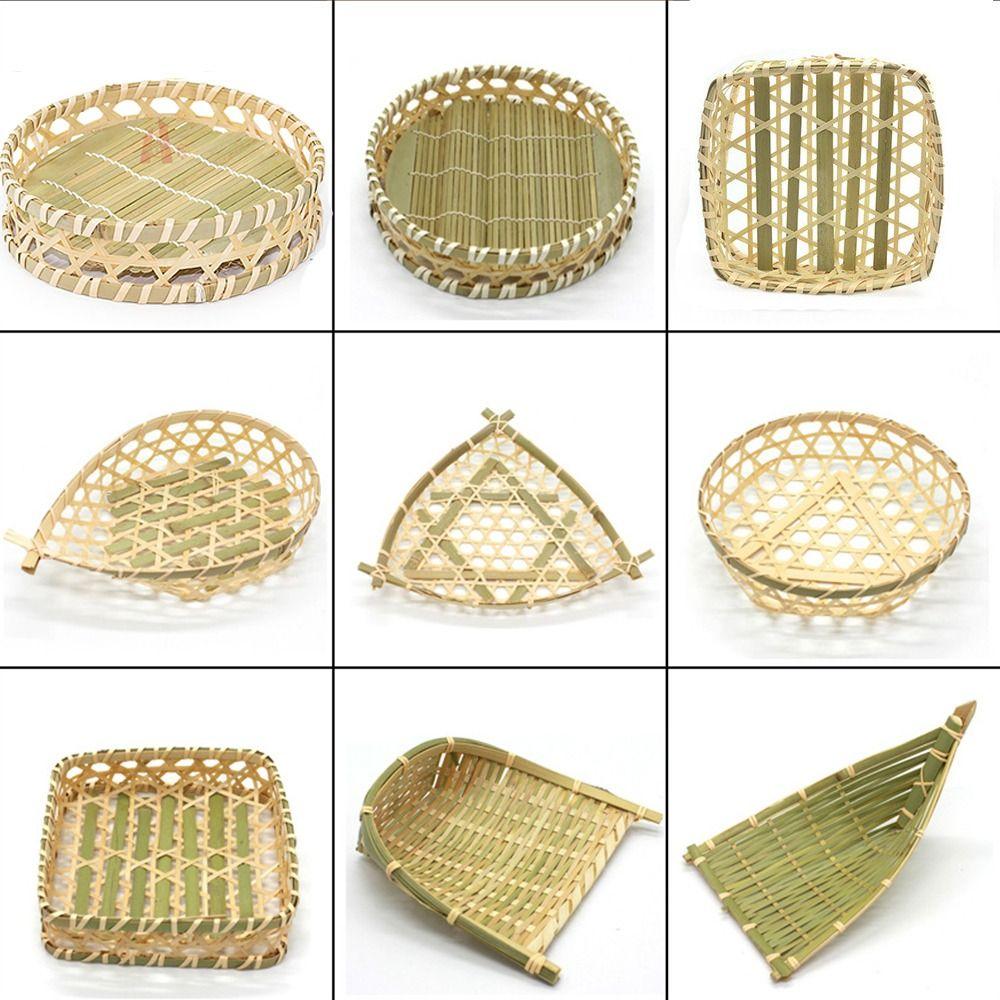 Bread Fruit Woven Basket Vegetable Food Miniature Storage Baskets Cute Bamboo Fruit Basket