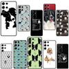 Cartoon Border Collie Phone Case For Samsung Galaxy S22 Ultra S8 S9 S10 Plus Note 20 Ultra S20 FE S21 Ultra