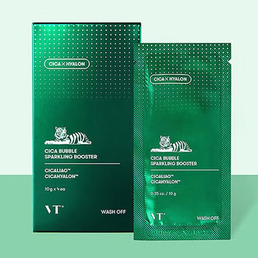 VT Sparkling Booster 10g X 4ea (Super Hyalon Bubble, Cica Bubble, Progloss Bubble)