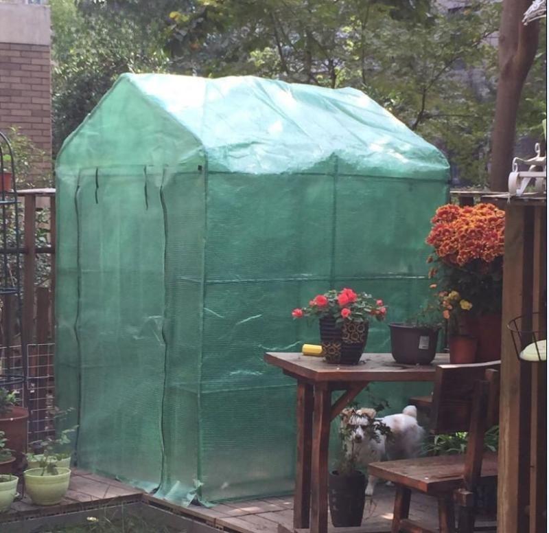 Теплоизоляционная и водонепроницаемая прозрачная крышка из ПЭ/ПВХ для теплицы и цветника (Без рамки)