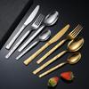 Abay Gold Stone Pattern Stainless Steel Cutlery Set
