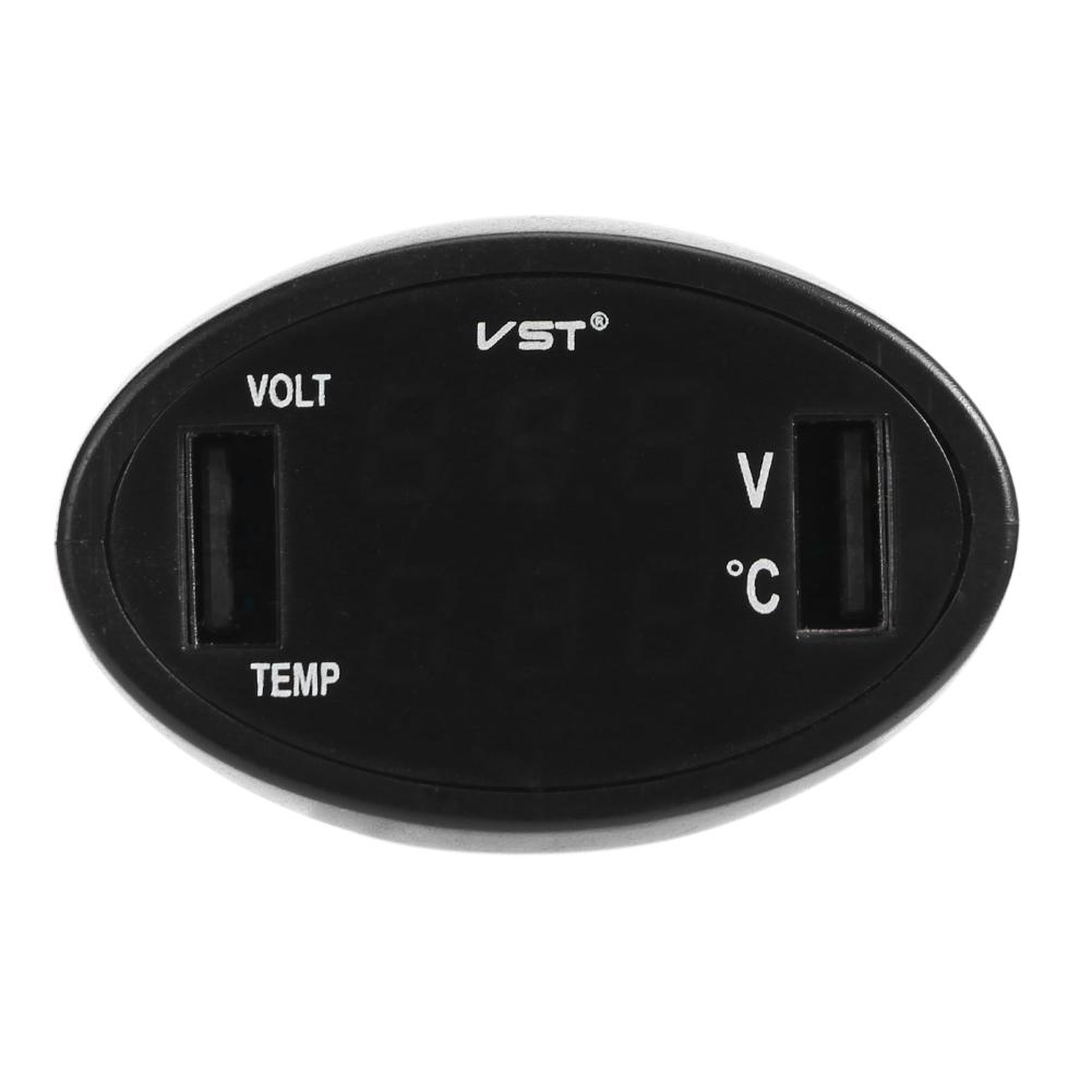 3 в 1 автомобильный прикуриватель 12/24 В двойной USB зарядное устройство цифровой светодиодный термометр вольтметр монитор автомобильный вольтметр амперметр