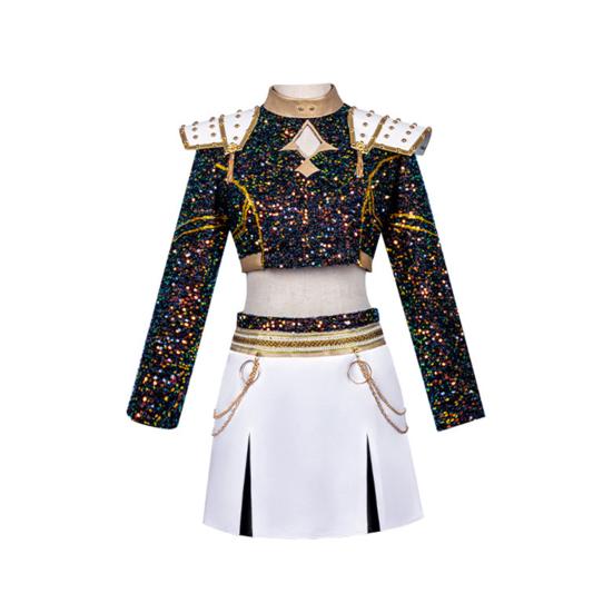 Корейский Поп Аниме Наряд Девичья Труппа Косплей Костюм Юбка Пальто Набор Аксессуаров Одежда для Ролевых Игр для Девочек Вечеринки Косплея на Хэллоуин