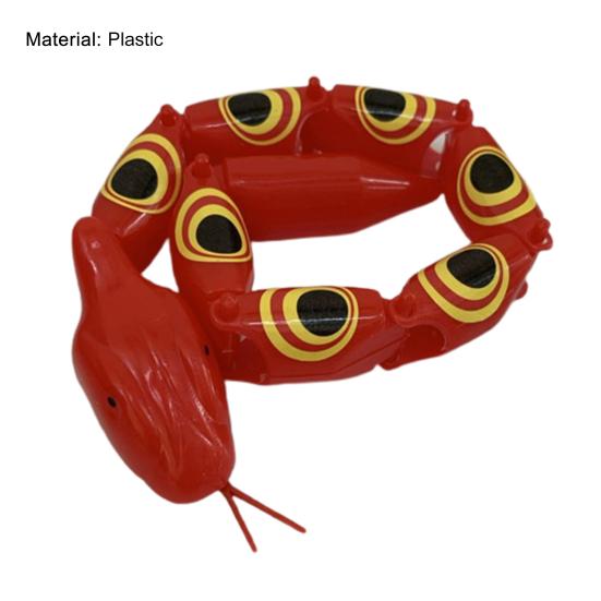 Скрученная шарнирная змея Ностальгическая легкая пластиковая Забавная шарнирная змея Игрушка для розыгрышей для развлечения