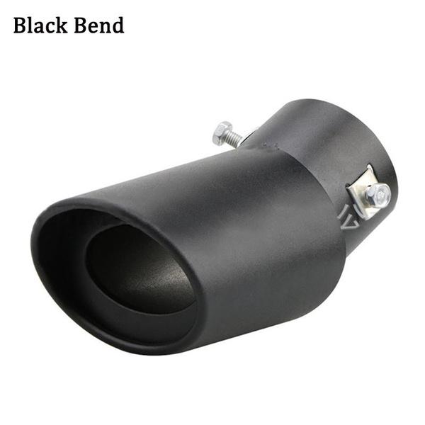 Автомобильный хвостовой выпускной наконечник из нержавеющей стали с наклонным закругленным краем, автоматический глушитель, модифицированный универсальный автомобильный наружный глушитель