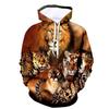 Новая модная толстовка с 3D принтом в виде животных, унисекс, повседневная толстовка с длинными рукавами