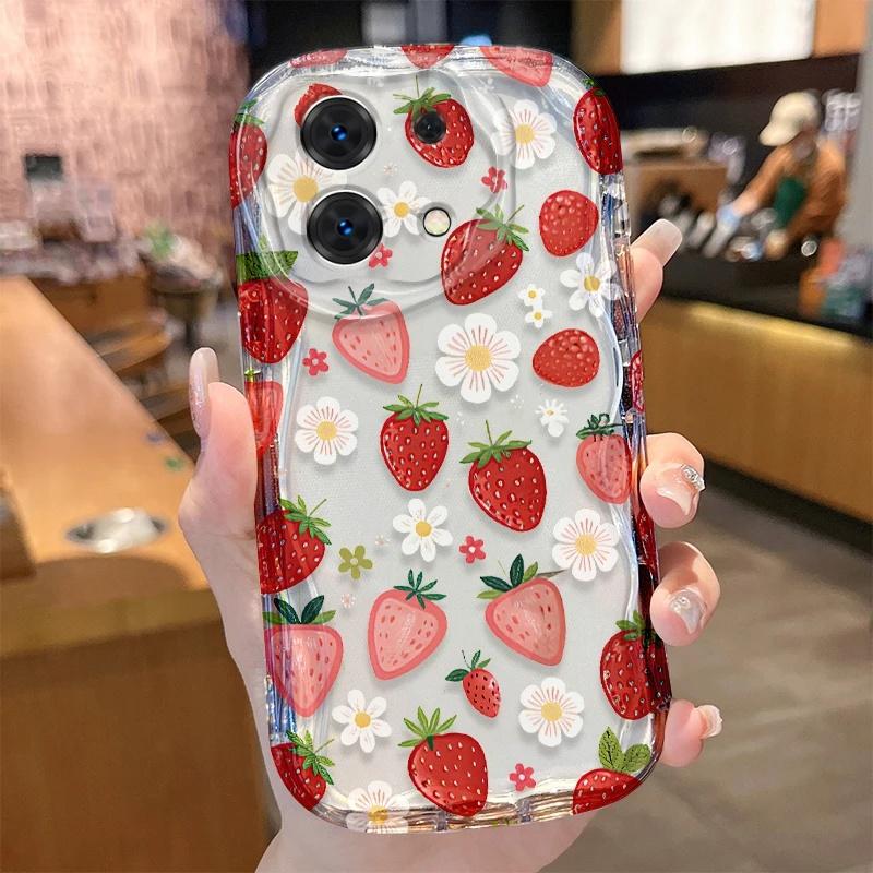 Чехол для Huawei Honor 400 200 Pro 600 90 Lite X5C X7D X8D X9D X6B X8B X9B X5B X6C X8C X6A X8A X7A X9C Модный чехол с клубникой