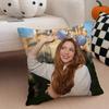 popsinger SShakiras Cushion Cover Throw Pillow Cover Hidden Button Durable Polyester Chair Cushion