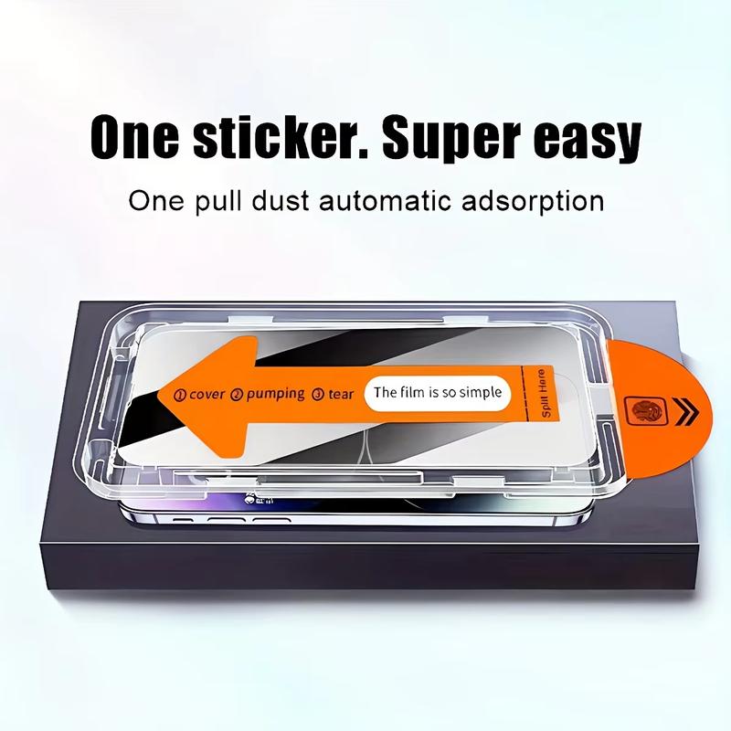 5Pcs Oleophobic Coating Dust Free Easy Install Screen Protector For iPhone 16 17 Pro Max 15 14 11 13 12 16e XS XR 7 8 Plus Glass