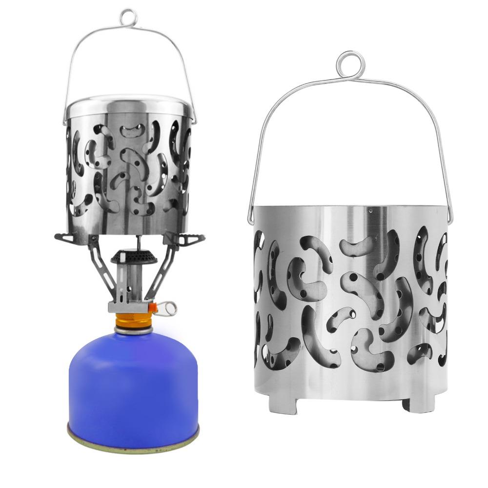 Stainless Steel Camping Heater Portable Camping Heating Cover Warming Stove Cover Outdoor Camping