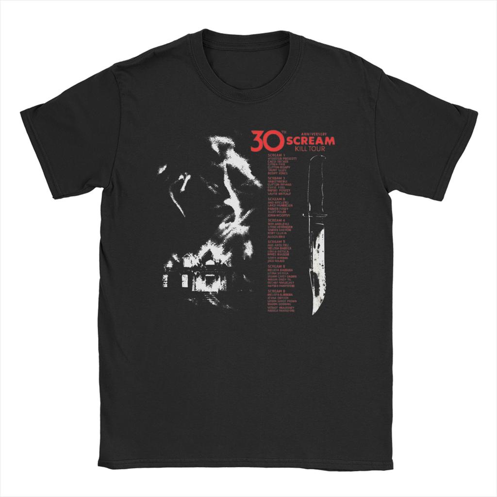 Unisex WoUnisexs TShirts Hello Sidney 30th Horror Movie Halloween Crazy Pure Cotton Tee Shirt Short Sleeve T Shirt O Neck Clothes