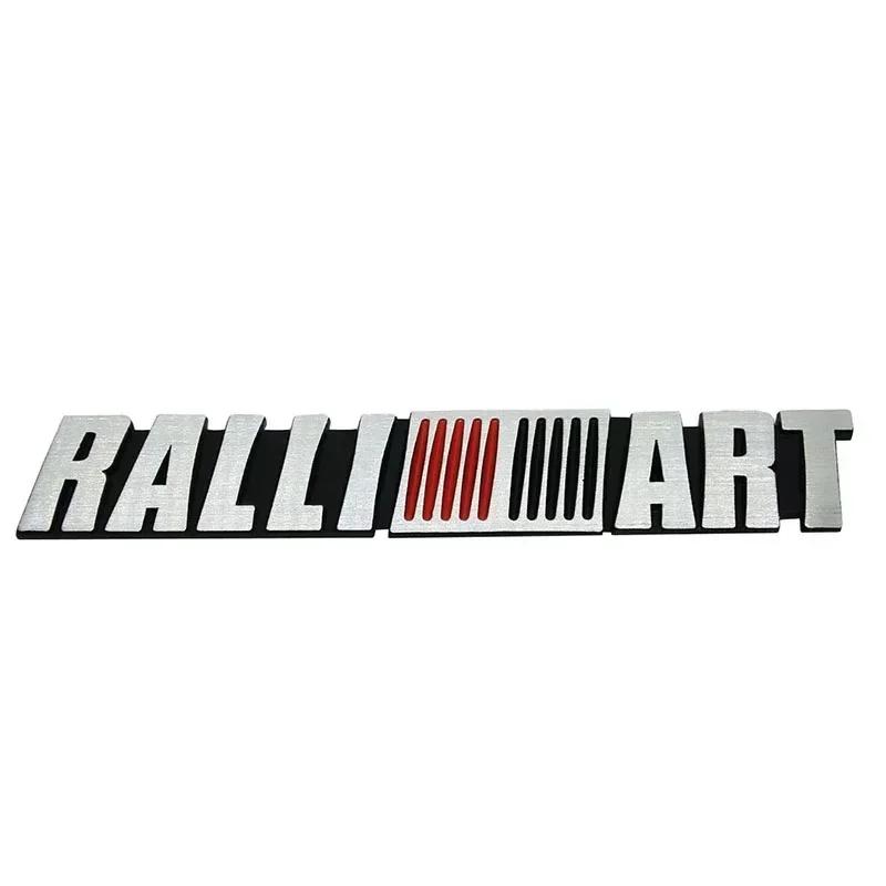 For Mitsubishi RALLIART ASX Triton Outlander Lancer Mirage Xpander Triton Metal 3D Car Front Grille Badge Rear Trunk Sticker