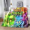 Мягкое плюшевое одеяло «Мои поющие монстры», видеоигра, фланелевое одеяло для гостиной, спальни, кровати, дивана, пикника