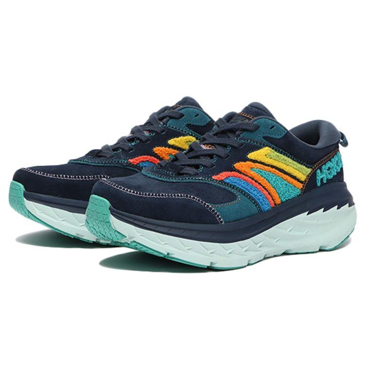 HOKA Bondi L Embroidery - Кроссовки унисекс Outer Space Blue Atlantis 1126855-OSAT