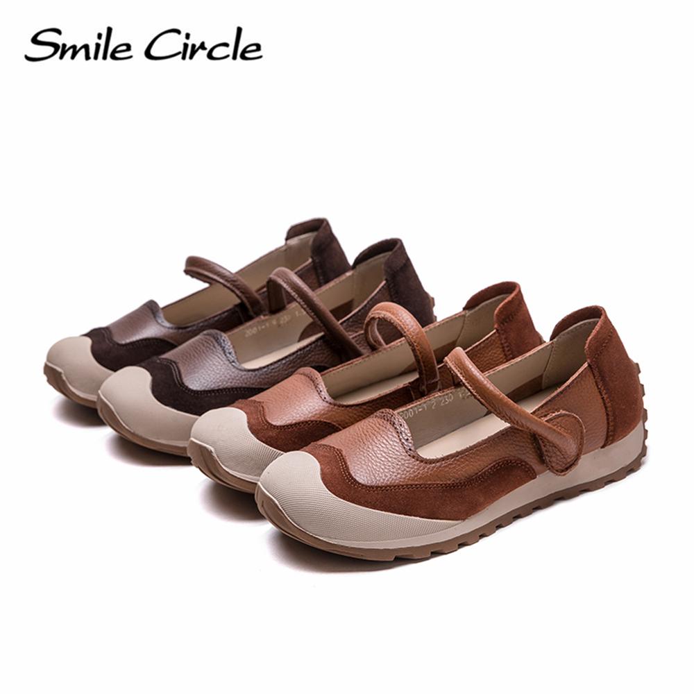 Туфли Мэри Джейн из натуральной кожи женские туфли с круглым носком и пряжкой на плоской подошве модная удобная повседневная обувь