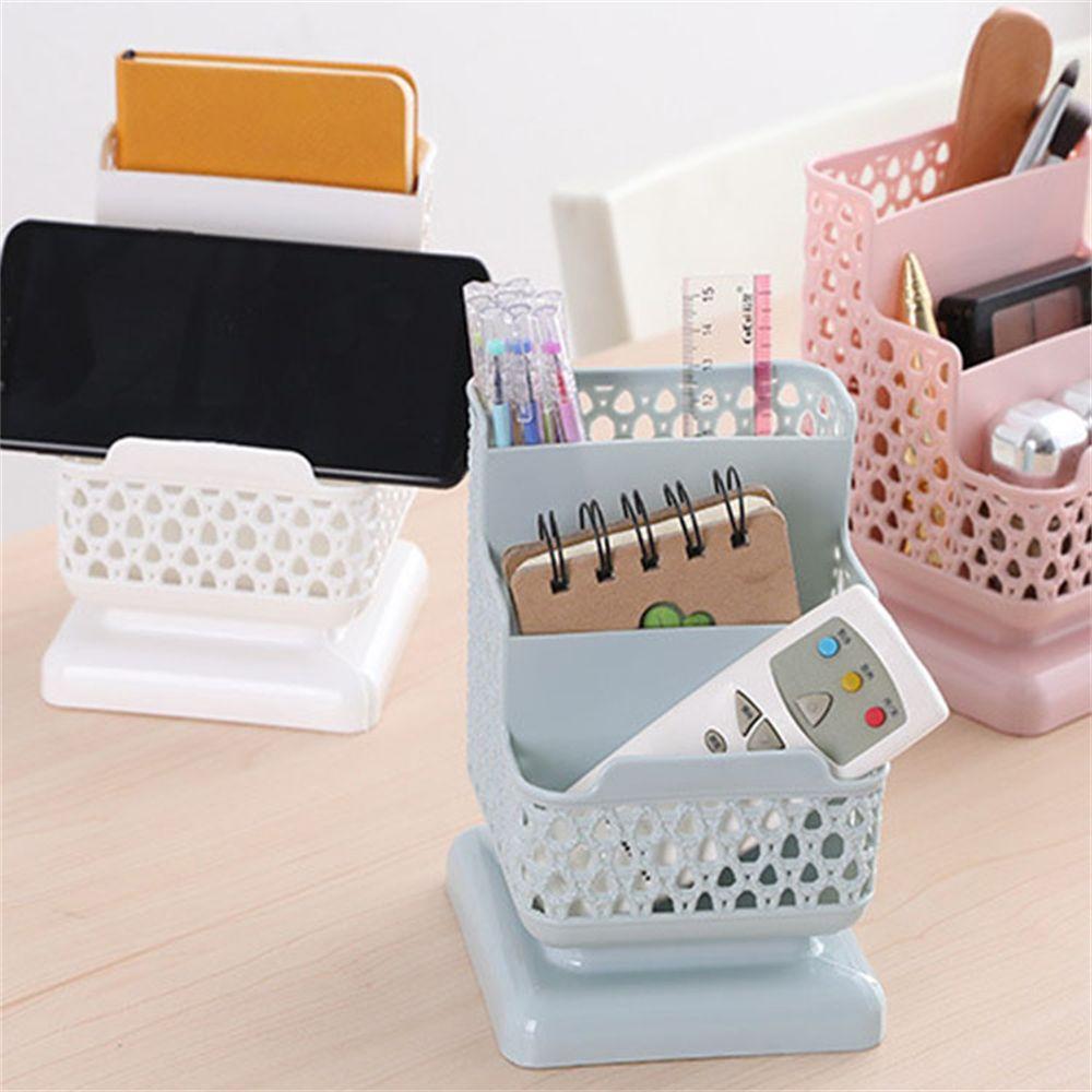 Office Supply Container Stationery Organizer Desktop Storage Box Pen Holders Make up Brush Holder