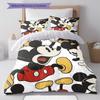 Retro Pop Art Style Mickey Mouse Print Comfortable Bedding Set, The Perfect Choice To Decorate A Child's Bedroom.