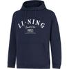 Li Ning Comfortable Casual Simple Hooded Loose Sweatshirt Men Sweatshirts Deep-Navy-Blue AWDU713-5