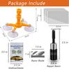 VICKJES Windshield Repair Kit, Glass Repair Fluid 4 Pcs Car Glass Repair Kit, Windshield Crack Repair Kit, Glass Repair Fluid Quick Fix for Chips,