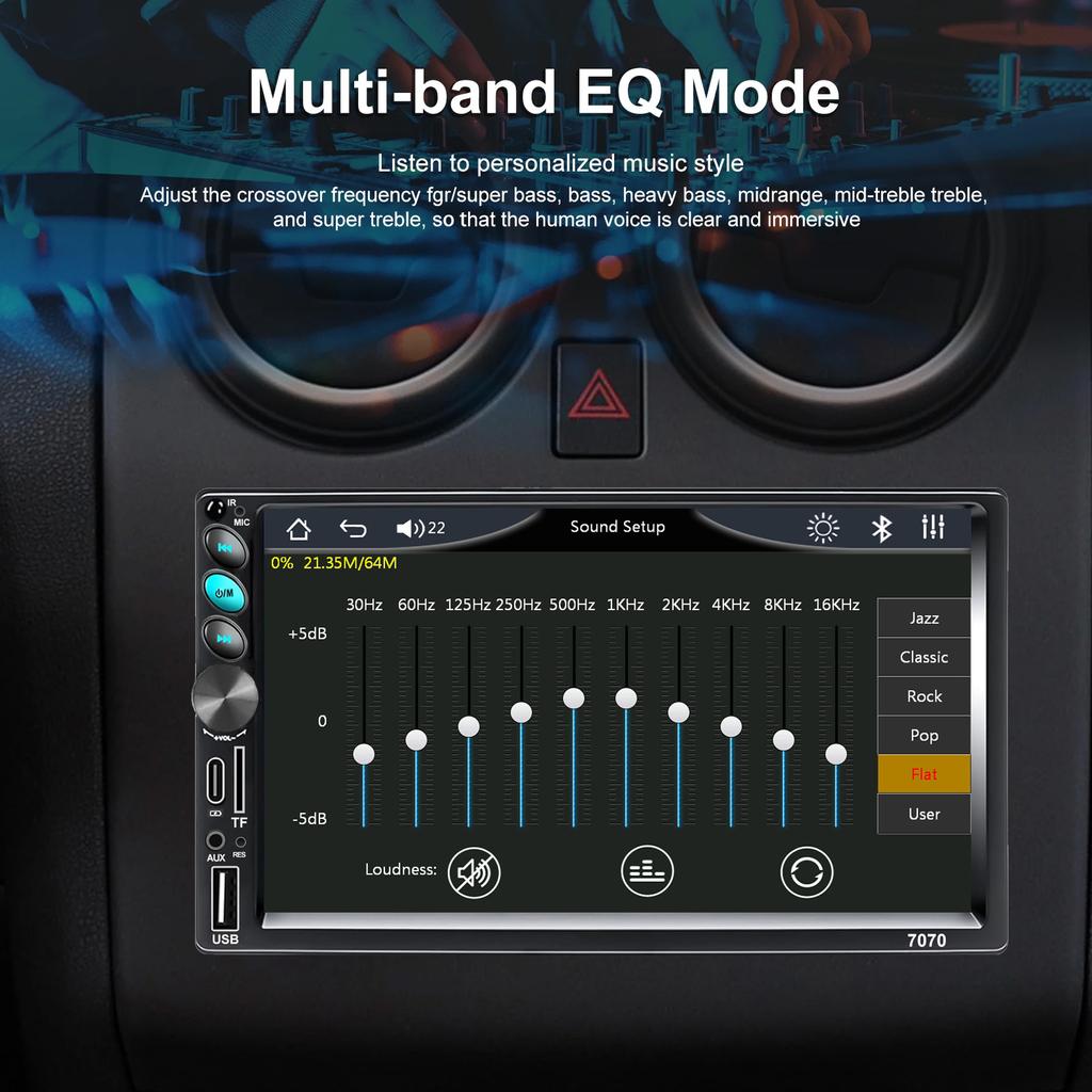 Carplay автомобильное радио 2din сенсорный экран автомобильный стерео Mp5-плеер с Bluetooth Mirrorlink USB 2 Din авторадио для универсального