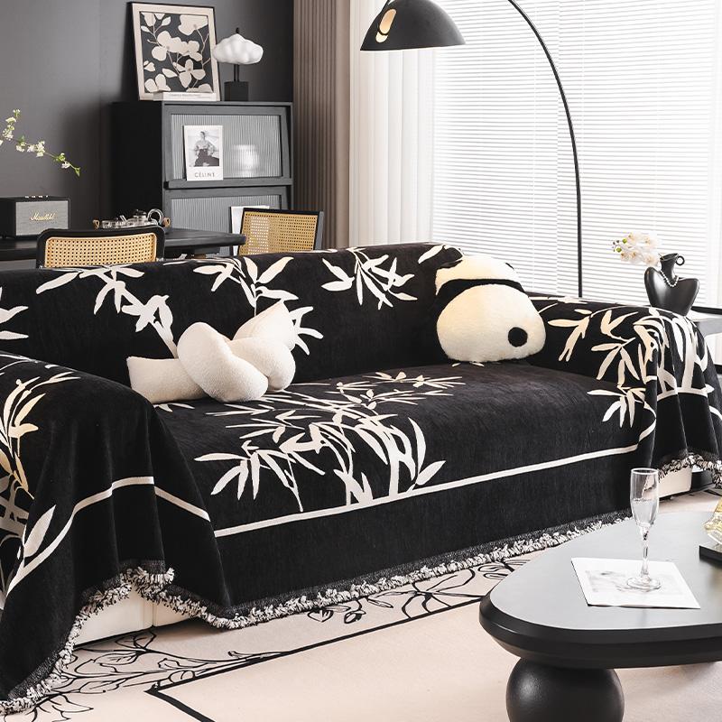 Home Chenille Leopard Sofa Mat Throw Blankets  All-season Camping Picnic Blanket Cover Sofa Cover