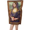 Mona Lisa Mural Jumpsuits Halloween Party Funny Outfit for Carnival Masquerade Wear