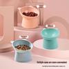 Скандинавский стиль приподнятая миска для кошек и собак - Наклонная, против проливания, защита шеи миска для питомцев