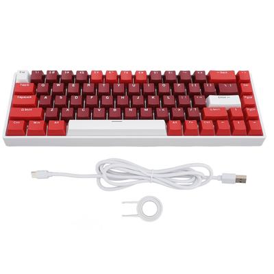 60% беспроводная механическая клавиатура RGB 68 клавиш Bluetooth 2.4Ghz Type C проводная компактная игровая клавиатура