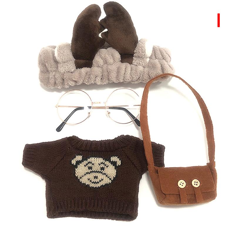 Комплект одежды для кукол 30 см, одежда для уток, плюшевая кукла, повязка на голову, сумка, очки, наряд