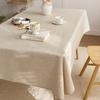 Washable Linen Rectangular Tablecloth Crease & Dust Resistant, Machine-Made with Treated Fibers for Kitchen, Dining, Restaurants, Banquets,Tablecloth