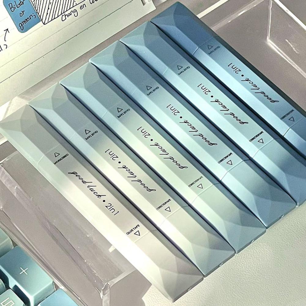 4 шт. Корректирующая лента большой емкости 2-в-1 ручки-диспенсеры Портативная точечная клейкая лента Школьные принадлежности