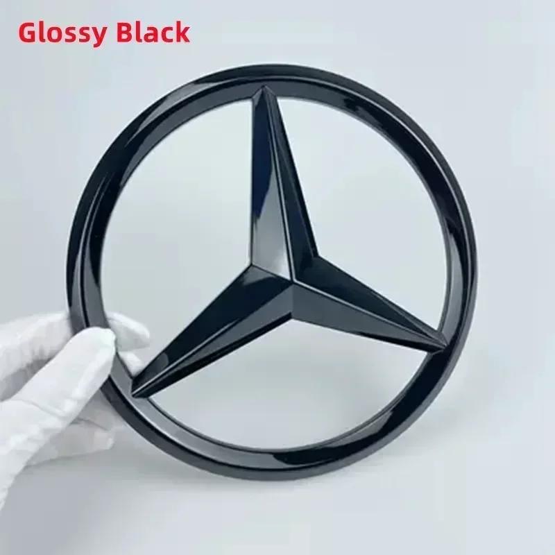 UOVMP1 C200 E300 Hot 2026 New For Benz ABS Car Front Grille Badge Decal Cover Emblem for Mercedes Benz W204 W205 W210 W211 W212 W213 C