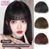 WTB Synthetic Air Bangs Natural Short Brown Black Fake Hair Fringe Extension 1 Clip In Hairpieces Accessories For Women Girl