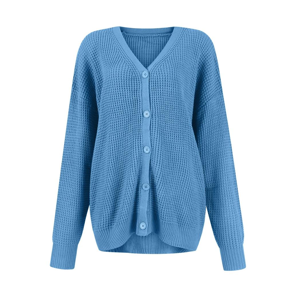 Women's Cardigan Sweater Button-Down Long Sleeve Oversized Knit Cardigans